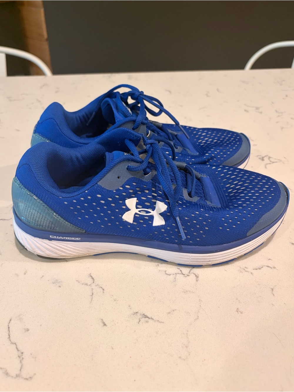 Men’s Under Armour Charged Bandit 4 Blue Running Shoes- Size 8.5